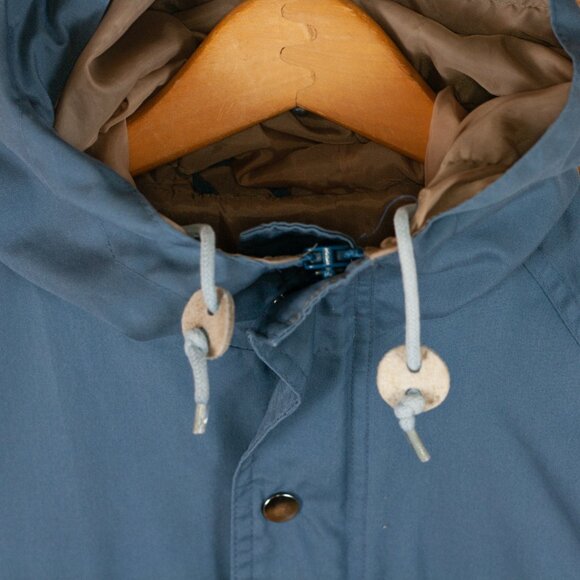 Vintage 80s Field & Stream Lightweight Hooded Field Jacket in Blue  - Men's MD - Picture 4 of 8